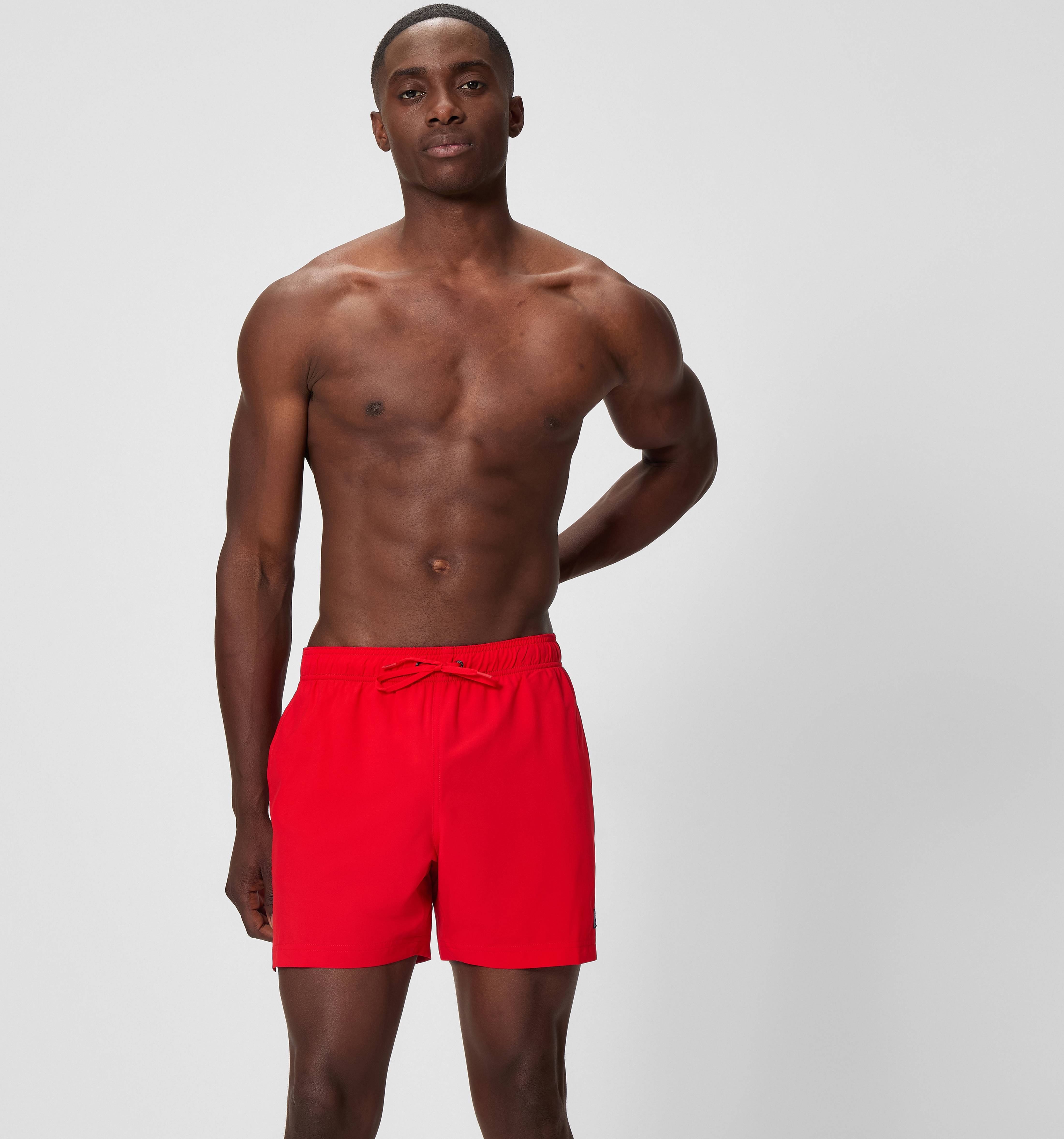 Speedo Classic Logo Swim Shorts High Risk Red
