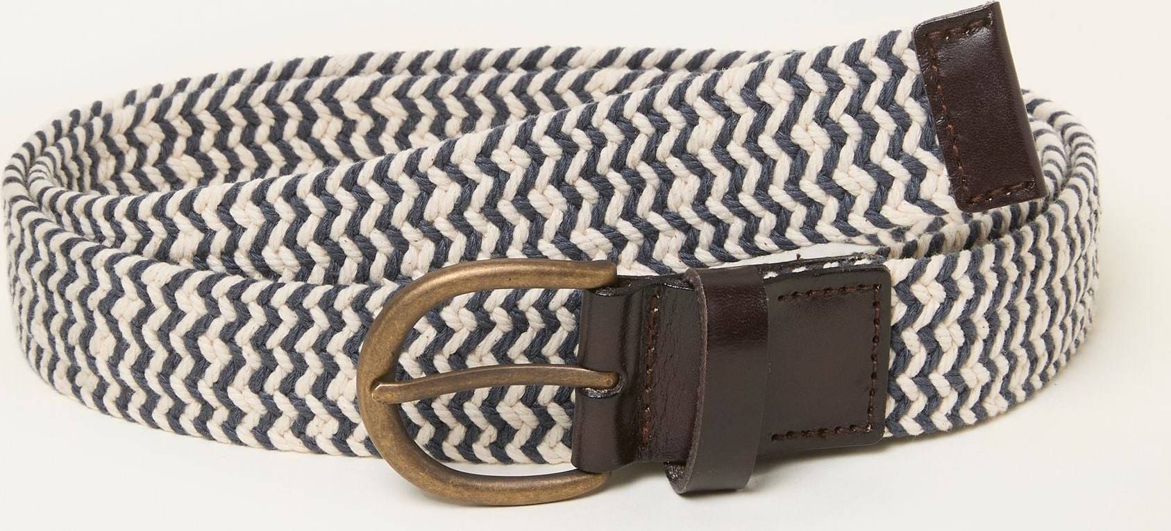 Fatface Navy Pattern Belt