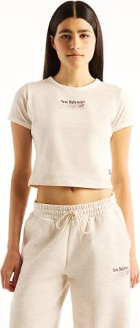 New Balance T-shirt Trackside Ringer Linen Heather