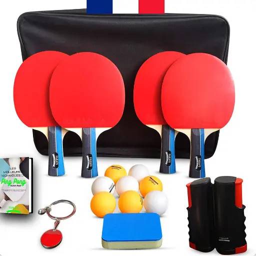 Table tennis racket Professional Table Tennis Racket Balls Retractable Net
