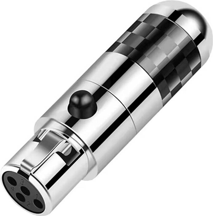 Typecat XLR Female Connector 4Pin Rhodium Plated Adapter