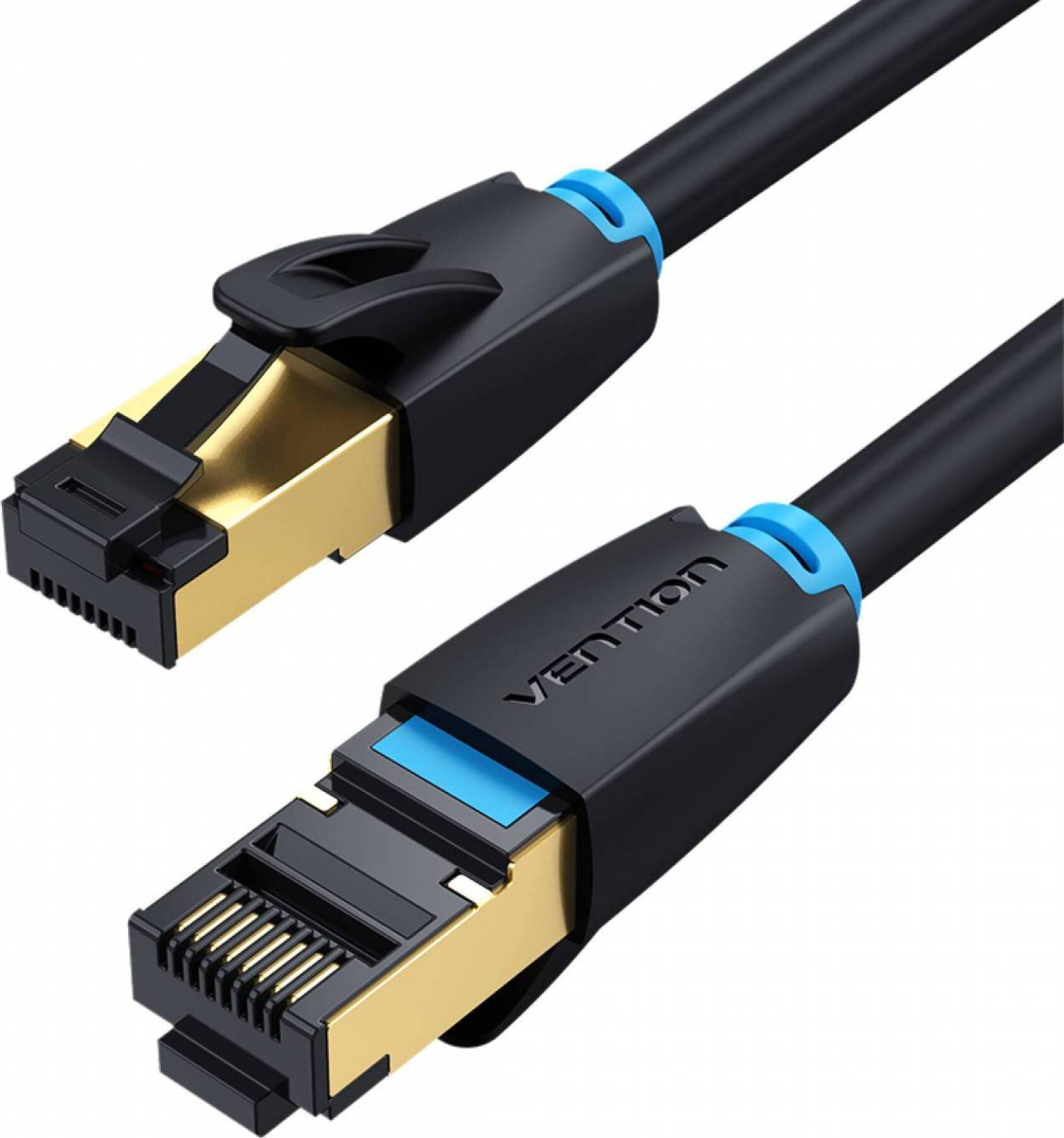 Cable modem Vention Ethernet Cable Cat 8 Network Cable High Speed 40Gbps SSTP Wire Internet Patch Cable with RJ45 Connector for Router Modem