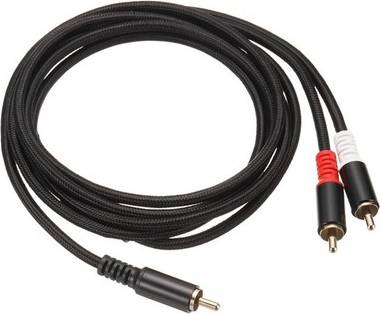 Rca Y Cable 6.6ft Rca Male To 2 Rca Male Splitter Stereo Audio Cable