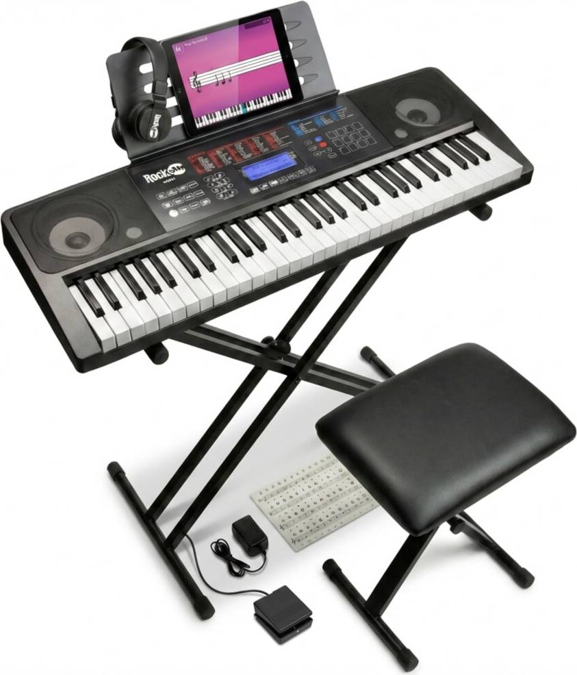 Rockjam RJ761-SK 61 Keyboard Piano Kit