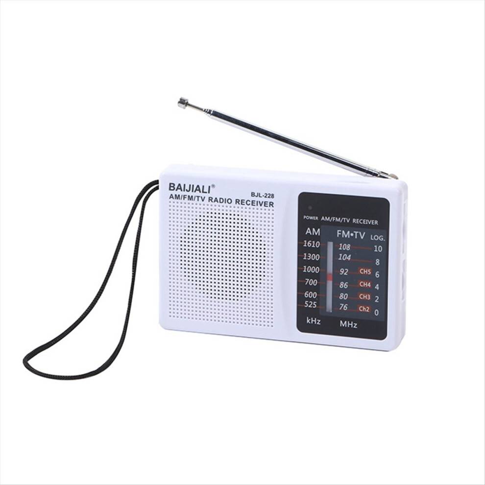 Mini Retro Radio Modtager Hvid