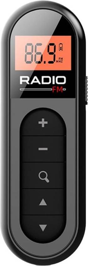 Compact FM Radio With Backlight LCD Display