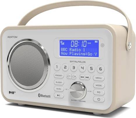 Dab +rechargeable Azatom Azatom Spitalfields Dab Radio With Rechargeable Battery