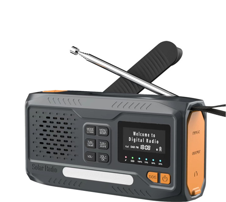 Typecat DAB FM Bluetooth Solar Radio with LED Flashlight