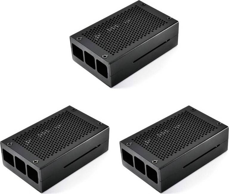 Torribaly 3X para Raspberry Pi 3 Modelo B Caja Aluminio