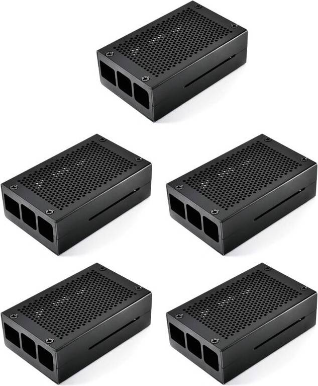 Torribaly 5X Caja Aluminio para Raspberry Pi 3 Modelo B