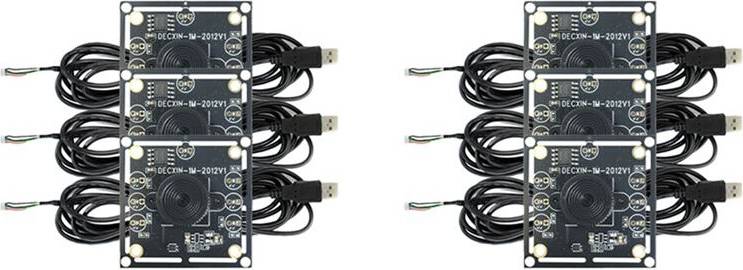 Typecat Modulo Telecamera 6 Pezzi 100 Gradi 1 MP OV9732