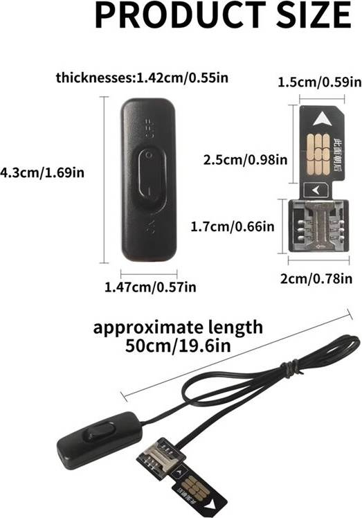 Modely Model3 Positioning Closer External SIM Card Extension Cable