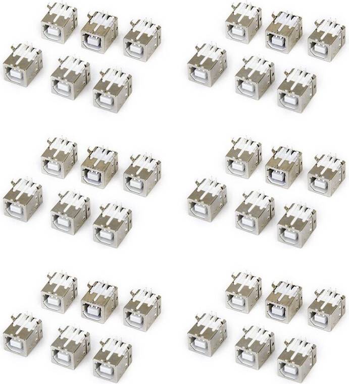 36pcs Replacement USB Connector Socket Type B