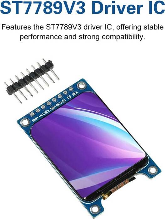 Typecat 1.69 Inch TFT LCD Screen Module ST7789V3