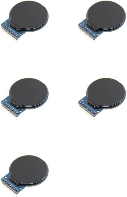 Torribaly 5pcs 1.28 Inch Ips Full View Tft Display Lcd Screen Module