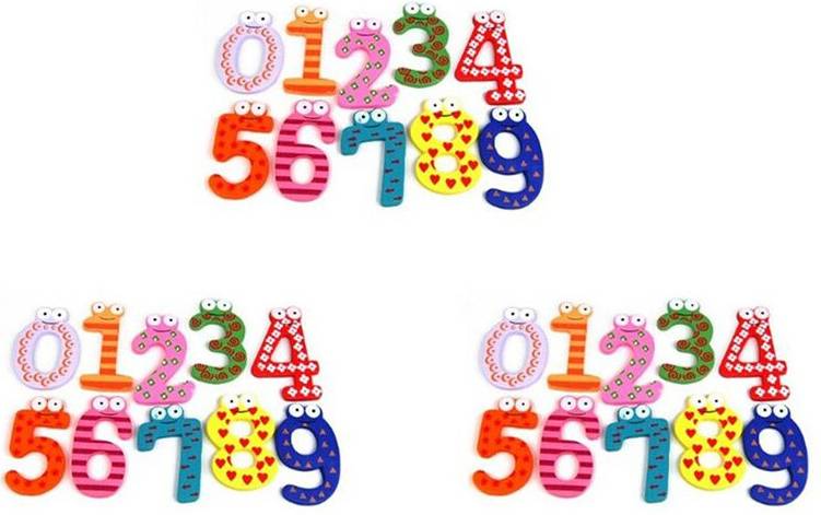 Kepptory 3X Funky Fun Colorful Magnetic Numbers