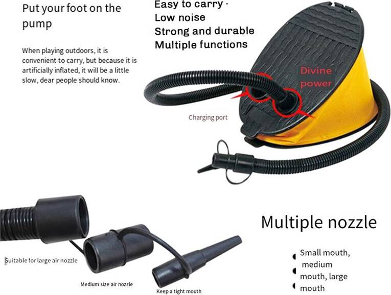Typecat 2X Multifunction Inflatable Boat Air Foot Pump