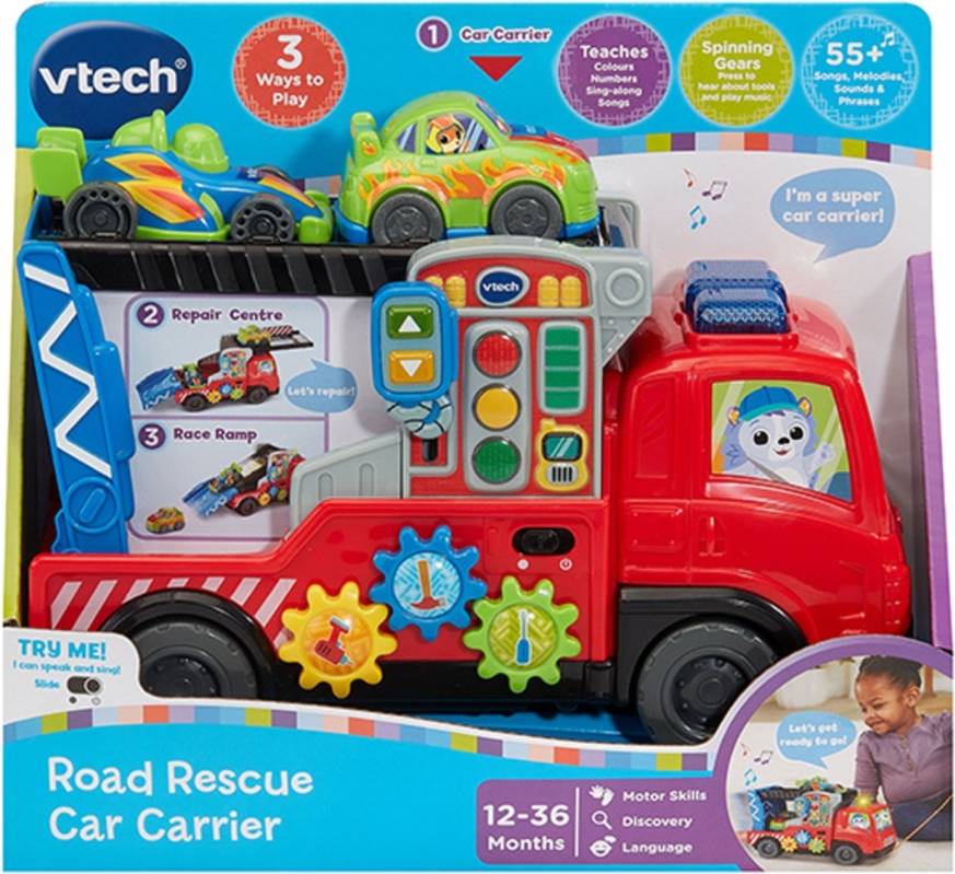 Vtech Road Rescue Car Carrier Red