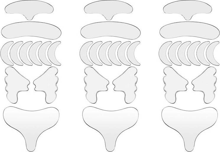 Typecat 33Pcs Reusable Silicone Wrinkle Removal Sticker
