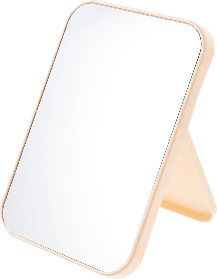 ABOOFAN Simple Portable Compact Foldable Makeup Mirror - Beige