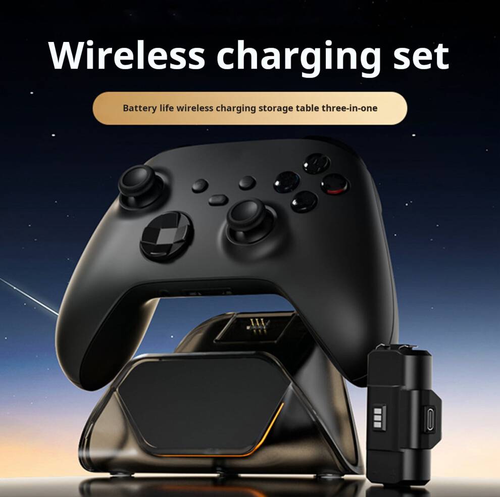 Game Controller Charging Base with Indicator Light White