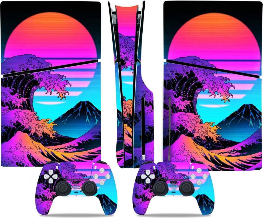 Ps5 slim digital Console Remote Skin For PS5 Slim Disc Digital Editions