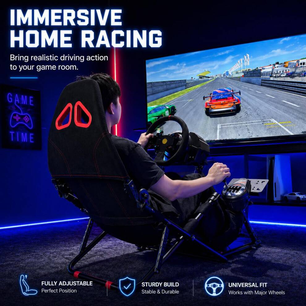 Racing simulator cockpit Racing Simulator Cockpit Foldable Sim Racing Seat