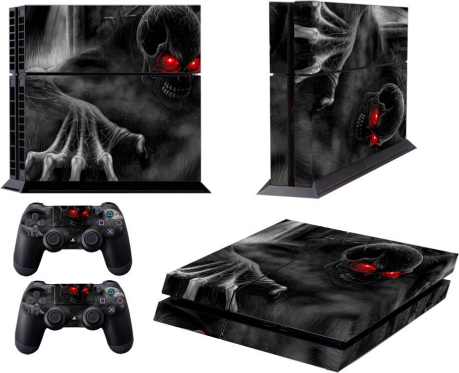 Customized Playstation 4 Console Vinyl Decal Sticker