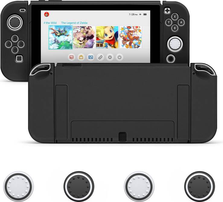 Protective Case Bundle with 4pcs Grip Caps