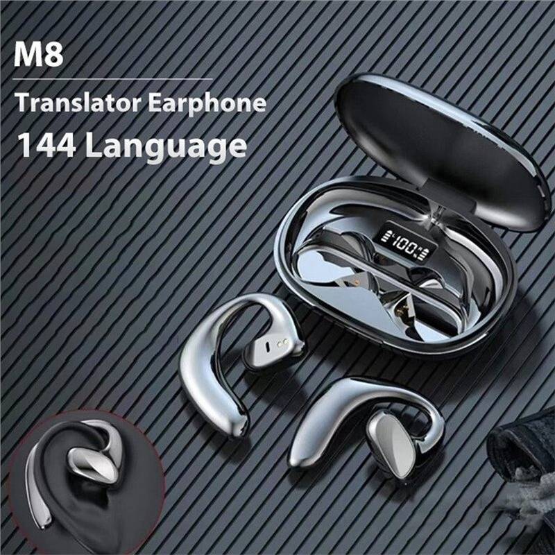 AI Intelligent Wireless Two Way Ear Hanging Translator