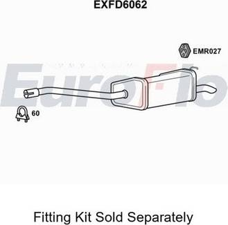 Premium Rear Muffler Silencer Insert Exhaust System