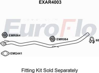 Premium Rear Muffler Silencer Insert Exhaust System Alfa Romeo 147