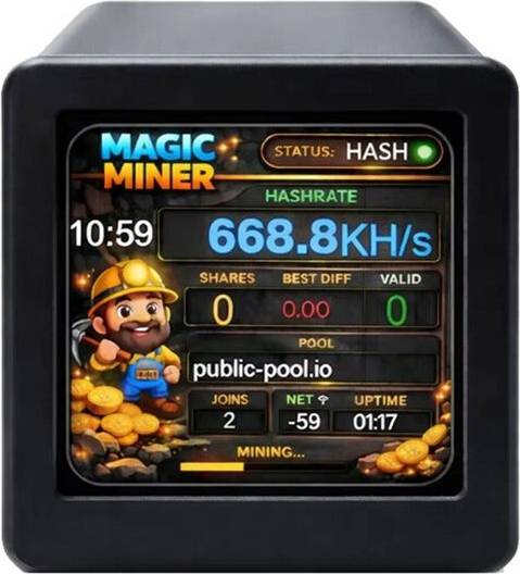 Mining Machine Display Bitcoin Miner