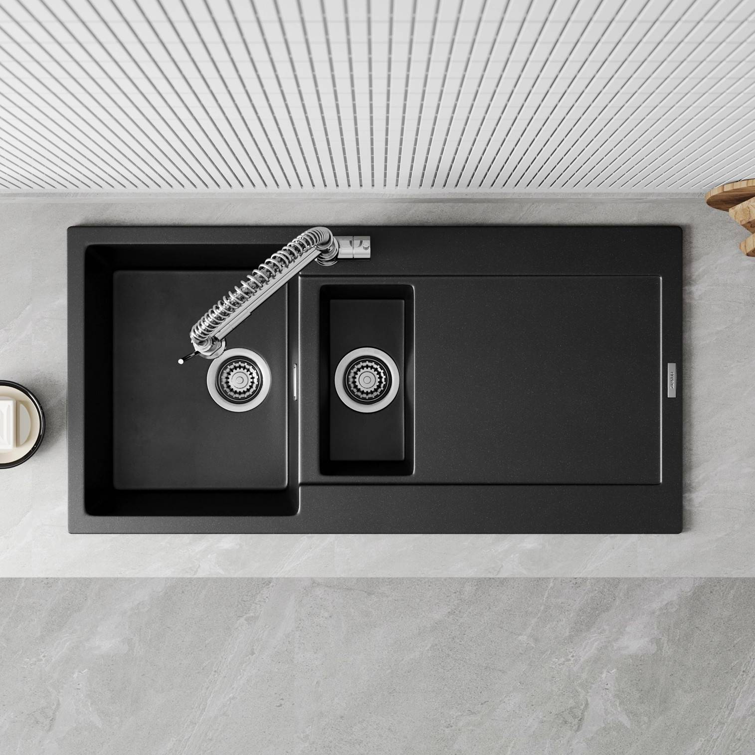 Vellamo Rocca 1.5 Bowl Granite Composite Inset