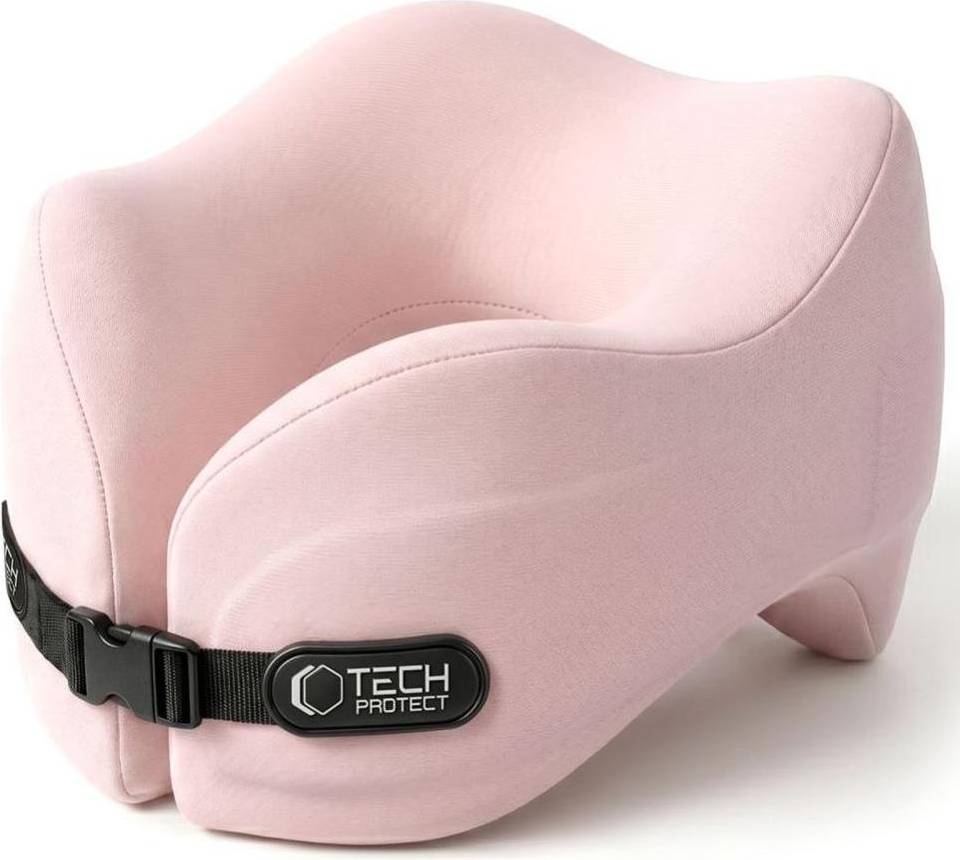 Rosa puter Tech-Protect ComfortRest Reisepute Rosa Nakkepute Rosa