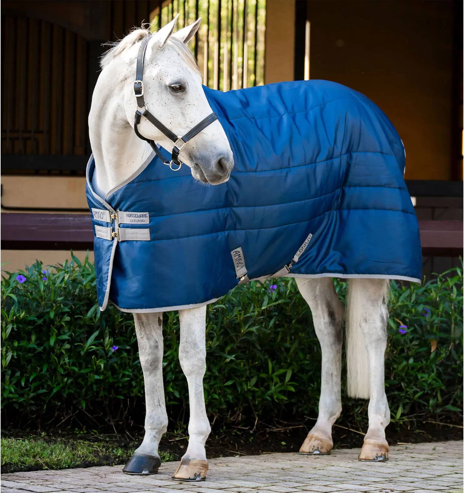 Horseware insulator Horseware Amigo Ripstop Insulator Stable Rug - Navy/Titanium Grey