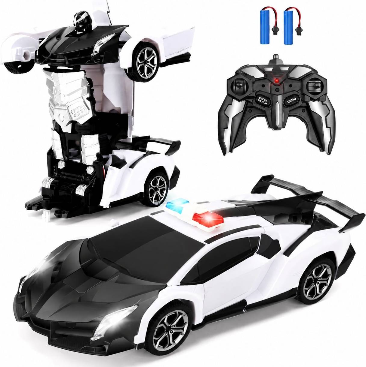 Remote control robot Itopfox Remote Control Transform Car Robot Toy