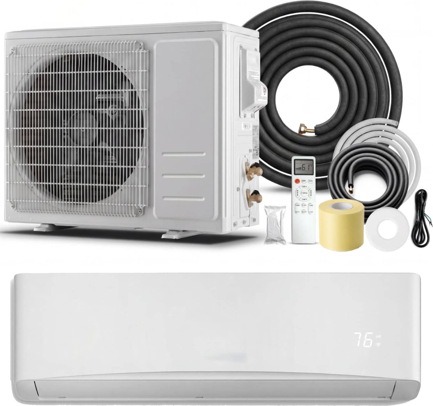 Split system air conditioner Aoile 9000 BTU Mini Split AC Heating System