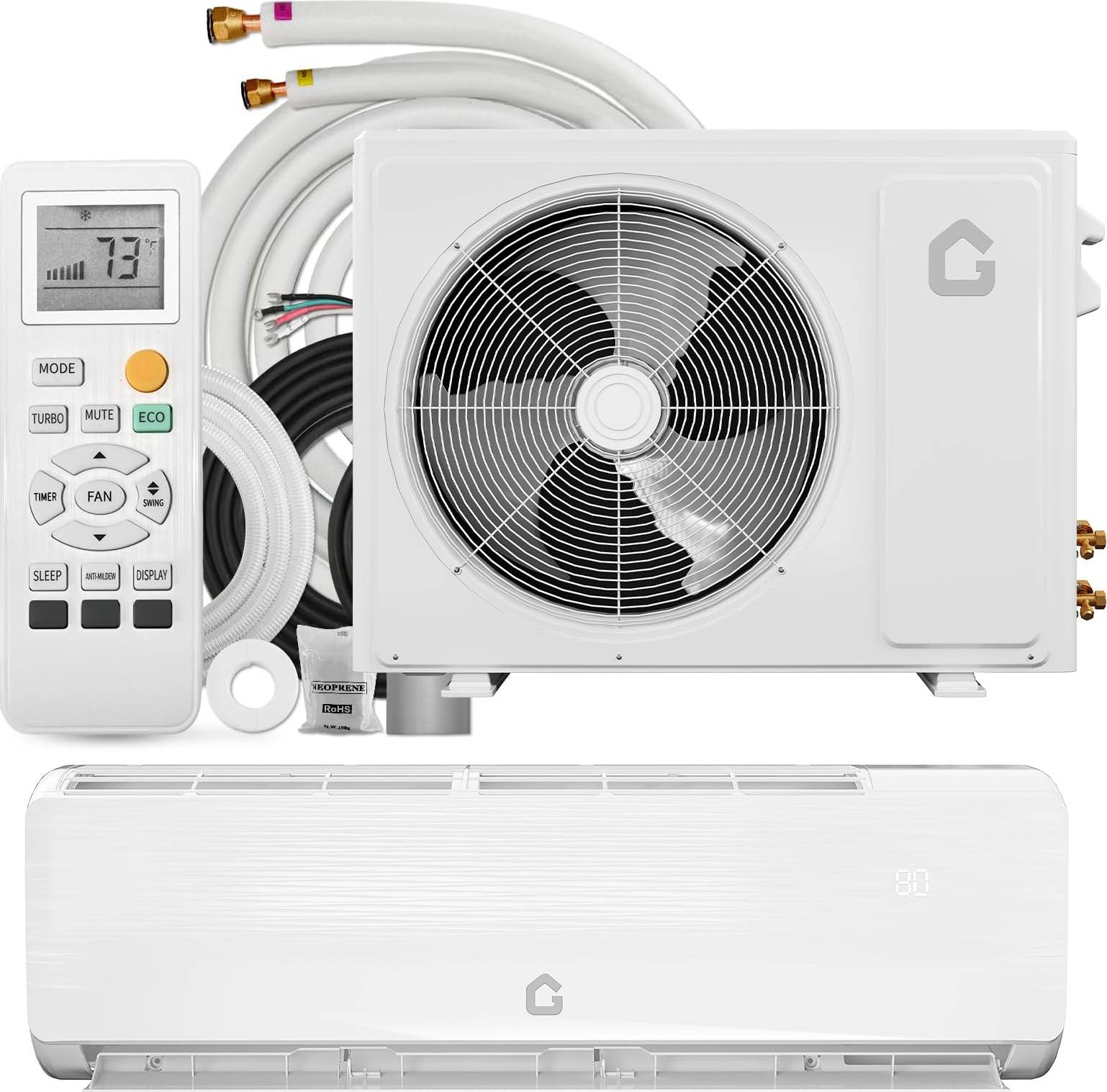 Split system air conditioner Aoile 9K BTU Mini Split AC Heating System