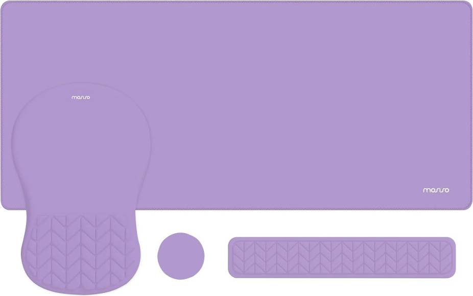 MOSISO Wrist Rest Support Keyboard Mouse Pad Set