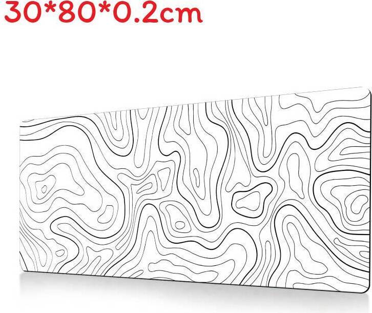 Contour Extended Topographic Mouse Pad