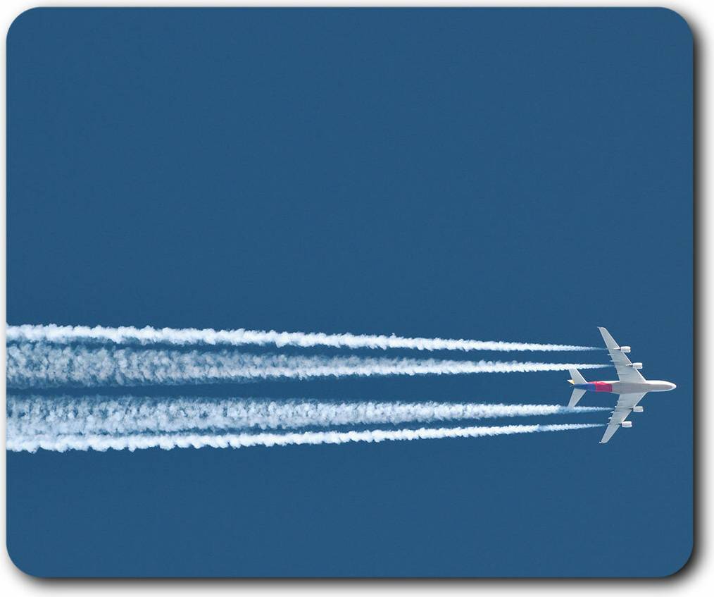 Destination Vinyl Airplane Plane Jet Pilot Mouse Mat