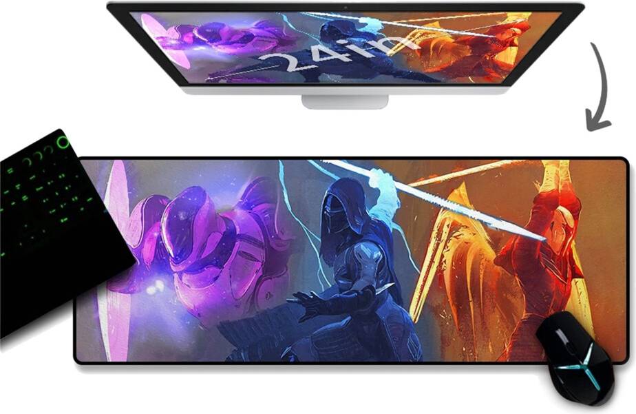 Gaming Mouse Pad With Smooth Textured Cloth