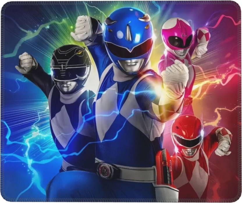 Power Rangers Mouse Pad with Stitched Edge