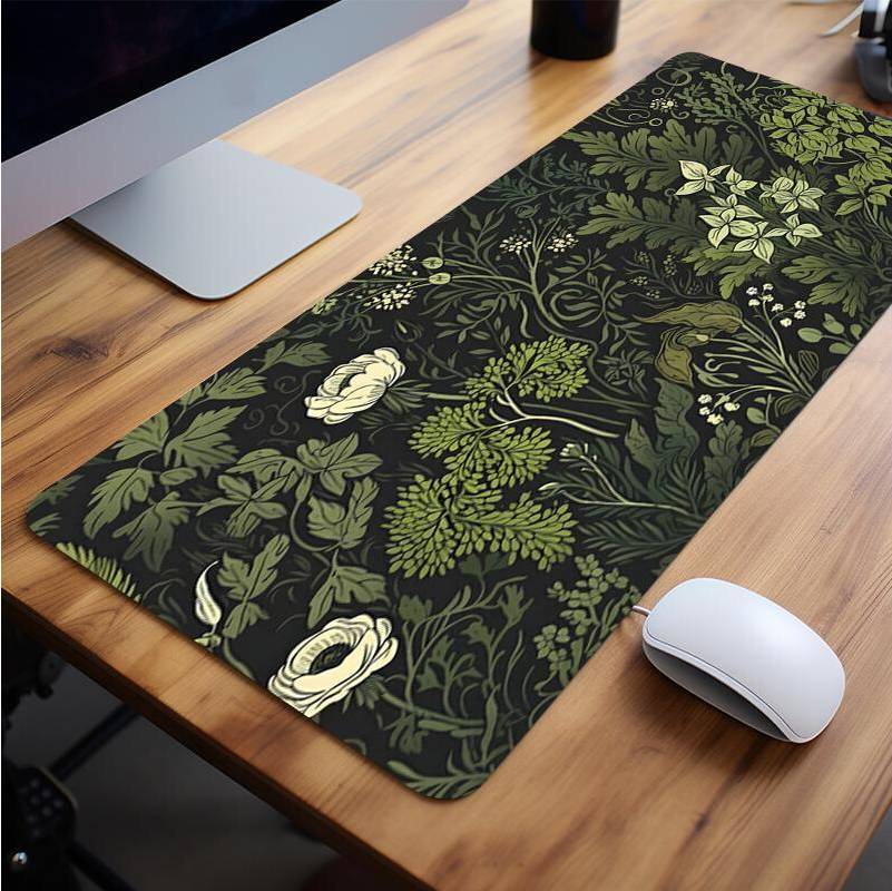 Creative Plant Pattern Rectangle Gaming Mouse Pad