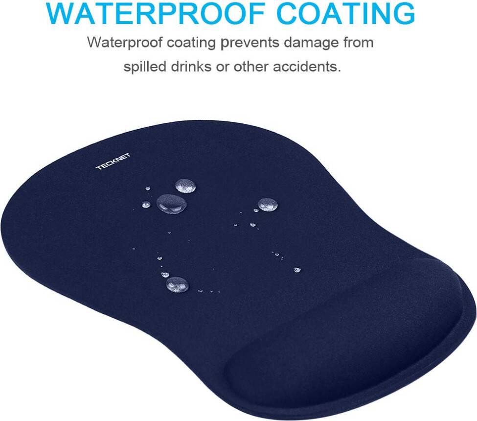 Tecknet Mouse Mat with Memory Foam Rest