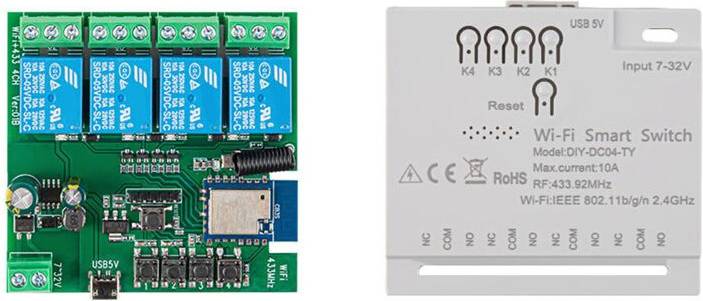 Typecat 4CH Tuya WiFi DIY Timer Module