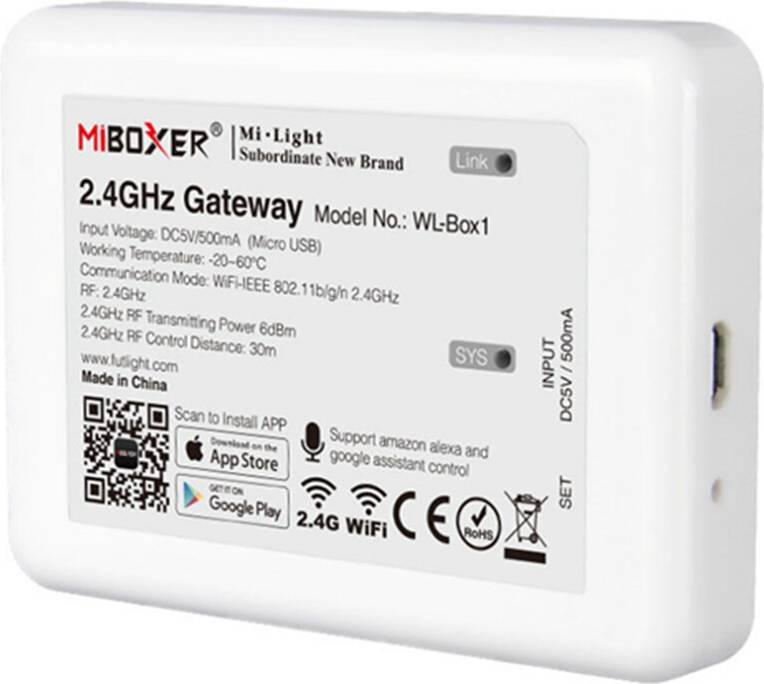 MiBoxer WL-Box1 2.4GHz WiFi Smart Controller