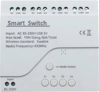 Sodial Remote Control Wifi Module 4ch Ac 85-250v Usb 5v