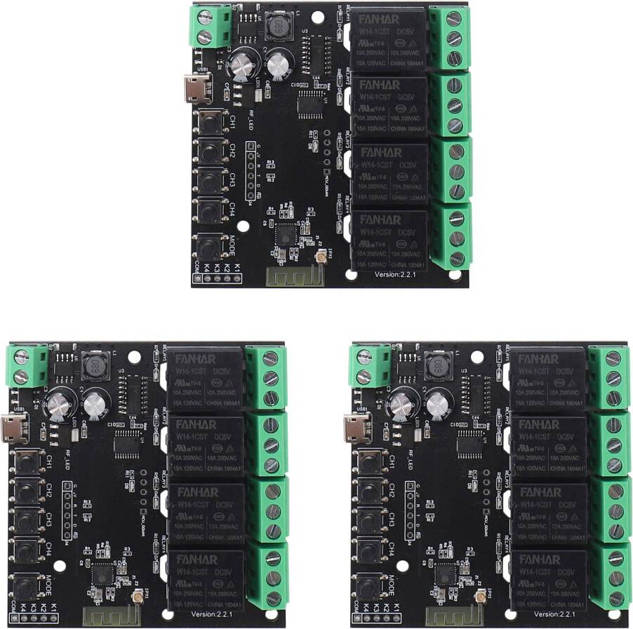 3X 4CH Tuya Switch WiFi Module